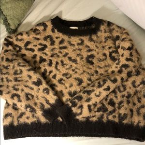 Leopard print sweater